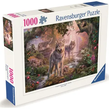 Puzzle Ravensburger 120004653 Rodina vlků v létě
