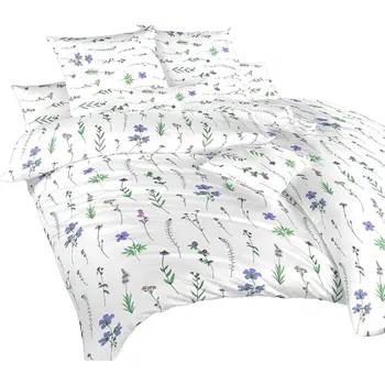 Povlečení Povlečení bavlna Herbal fialový 140x200, 70x90 cm