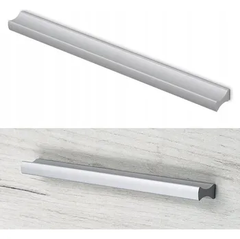 Nábytkové kování Nábytková úchytka klasická šedá matná 20,2 x 1,5 x 0,9 cm