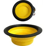 Skládací silikonová miska L s karabinou 0,5l