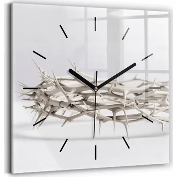 Hodiny Nástěnné hodiny SacroArte šedé 30 cm