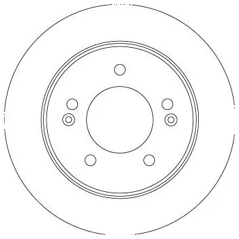 Brzdový kotouč Brzdový kotouč TRW DF6725