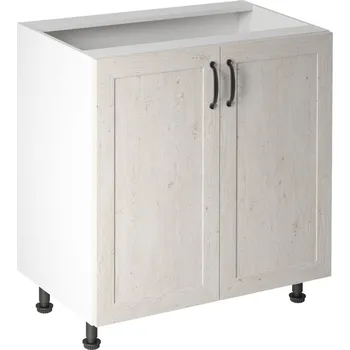 Obývací stěna Spodní skříňka, bílá/sosna skandinávská, ROYAL D80