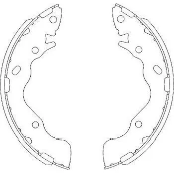 Brzdová čelist Sada brzdových čelistí KAVO PARTS KBS-3402