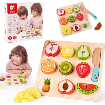 Dřevěná hračka Rappa sada ovoce 20 dílů 6927049050121