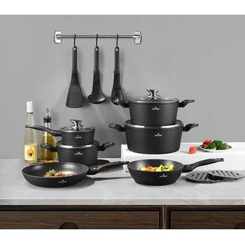 Sada nádobí SADA HRNCŮ 15 DÍLŮ MRAMOROVÉ INDUKČNÍ ZILNER 8546