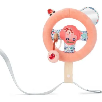 plyšák Interaktivní hračka Lilliputiens - textilní volant s jelínkem Stellou