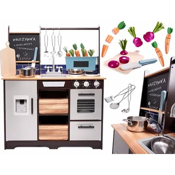 Hra na obchod Derrson Village Farm XXL dětská dřevěná kuchyňka