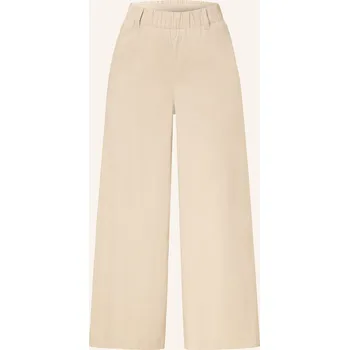 Dámské kalhoty Mac Dámské Culotte Kalhoty S Galonovými Pruhy, béžová, 36