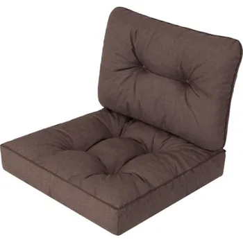 Polštář Polštář na ratanovou židli R3 EMMA TECH hnědý ekolen