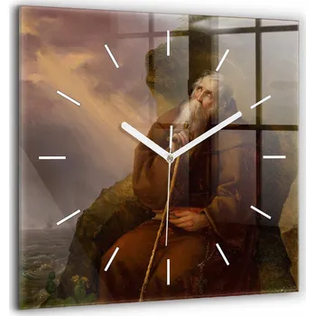 Hodiny Nástěnné hodiny SacroArte, hnědé, 60 cm