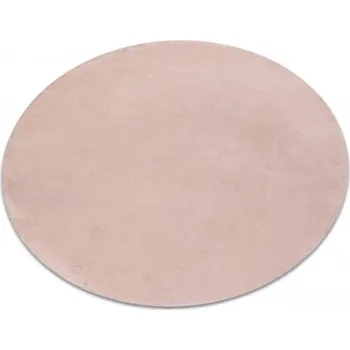 Koberec Protišmykový koberec POSH kruh Shaggy ružový, plyš