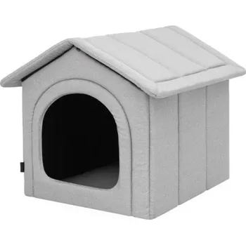 Pelíšek pro psa Bouda pro psa R3 ekolen, popel ekolen