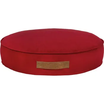 Pelíšek pro psa Kulaté lehátko pro psa červené plyš
