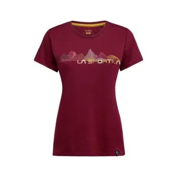 Dámské tričko La Sportiva Peaks T-Shirt Women Redwood_R25R25 červená S