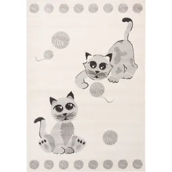 Koberec Koberec HAPPY FBA H318A bíly/šedý