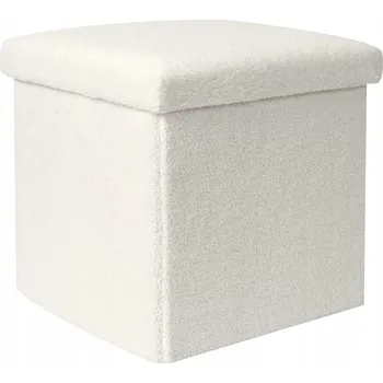 Taburet Čalouněný Taburet Intesi bílý