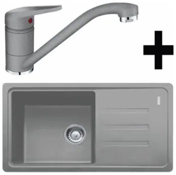 Kuchyňský dřez Franke SET G121 - BSG 611-78/39 šedý kámen + FC 9541 šedý kámen + ZÁRUKA 5 LET ZDARMA