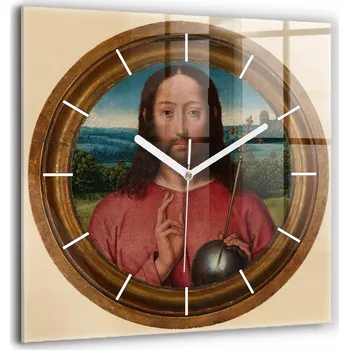 Hodiny Nástěnné hodiny SacroArte, hnědé, 60 cm