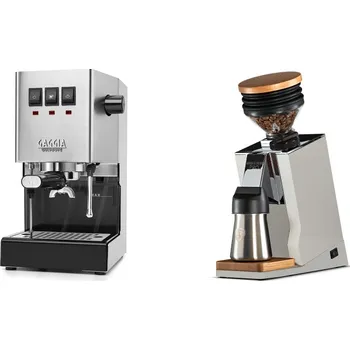 Kávovar Gaggia Classic E24, stainless steel + Eureka Mignon Single Dose…