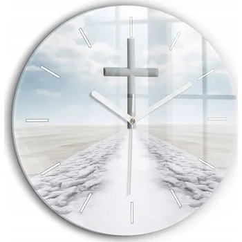 Hodiny Nástěnné hodiny SacroArte, odstíny šedé, 60 cm