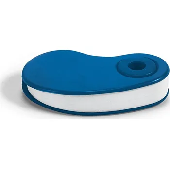 Aktovka na dokumenty SIZA. Bílá guma TPR s chráničem PP - Modrá