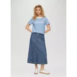 s.Oliver dámská džínová sukně v midi délce modrá Velikost: 36
