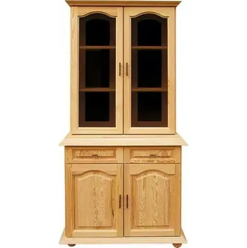 Knihovna Vitrína WW 08 borovice masiv