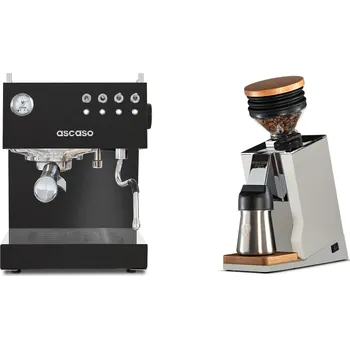 Kávovar Ascaso Steel DUO, Black + Eureka Mignon Single Dose PRO, White …