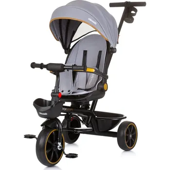 Dětská tříkolka Tříkolka CHIPOLINO Tříkolka se stříškou Max Sport 2v1 Ash Grey