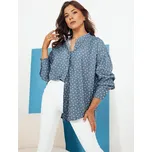 Modrá vzorovaní košile PISAT DY0424 Velikost: ONE SIZE