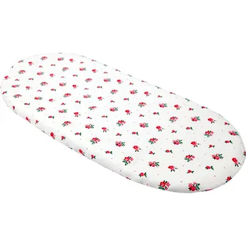 Mušelínové prostěradlo do kočárku / růžový květ