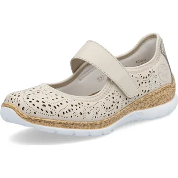 Dámské polobotky DÁMSKÉ POLOBOTKY RIEKER N4299-60 BÉŽOVÁ Barva: BÉŽOVÁ, Velikost: 40