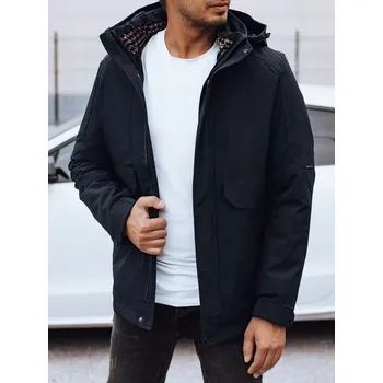 Pánská větrovka Pánská tmavě modrá zimní bunda s kapucí TX4907 Velikost: 2XL