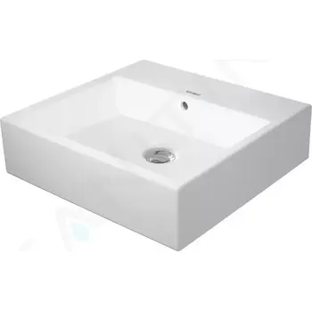Umyvadlo Duravit Vero Air Umyvadlo nábytkové 50x47 cm, s přepadem, bez otvoru pro baterii, WonderGliss, bílá, 23505000281