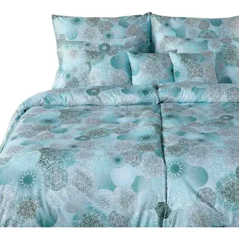 Povlečení Povlečení satén Geon Mandaly mentol 240x200, 2x70x90 cm