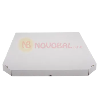 Jednorázové nádobí Krabice na pizzu A 50x50x4,5 bílo-hnědá balík (50 ks)