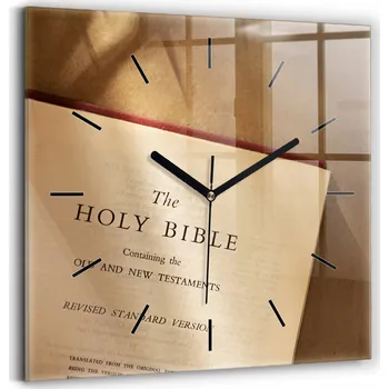 Hodiny Nástěnné hodiny SacroArte, hnědé, 30 cm