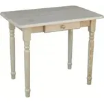 Dřevěný jídelní stůl se šuplíkem - točeně nohy 05 rozměr 120x70 cm