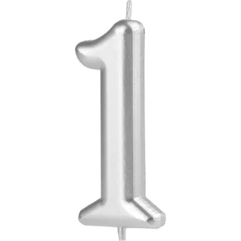 Dortová svíčka Id_3011_1s SVÍČKA ČÍSLICE 1 K NAROZENINY DORT ČÍSLO JEDNA JEDNIČKA NAROZENINY DORT