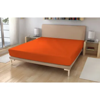 Prostěradlo Polášek Holešov Prostěradlo froté č.32 cihlová Červená 85% bavlna + 15% polyamid Oranžová 180x200