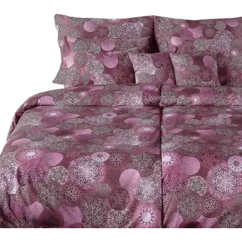 Povlečení Povlečení satén Geon Mandaly růžové 140x200, 70x90 cm