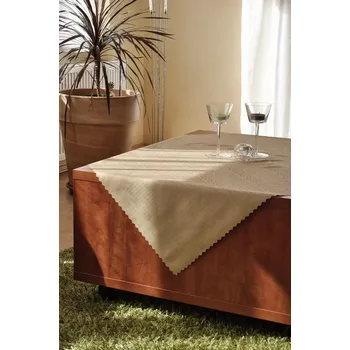 ubrus Polášek Holešov Ubrus teflon UNI béžová 7308 100% polyester Béžová 50x100 ovál