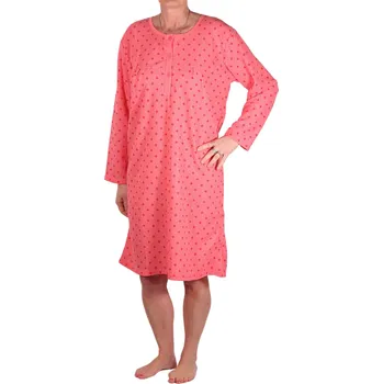 Body Zuza froté noční košile 2N-784-03 L světle červená