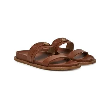 Dámské pantofle Nazouváky MICHAEL Michael Kors Mandy Flat Sandal 40S5MAFS2L Hnědá 35