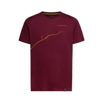 Pánské tričko La Sportiva TRAIL T-SHIRT Men Redwood_R25R25 červená M