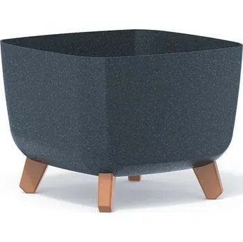 Květináč Květináč GRACIE SQUAT ECO antracitový, varianta 39 cm