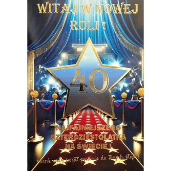 Přání k 40. narozeninám - blahopřání - motiv 4K