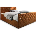 PRM Kontinentální čalouněná postel MARDI (180 x 200 cm) Barva látky: MAGIC VELVET 2213