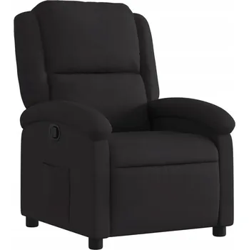 Křeslo Rozkládací křeslo, černé, potažené látkou